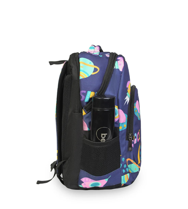 Bembel Space 16-inch Premium Quality School & Laptop Backpack for Kids & Teens - Galaxy Design (100277)