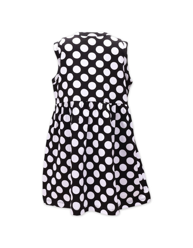 Frock A-Line White Polka Toddler