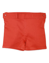 Bodysuit Fancy With Pleats Rust Infant