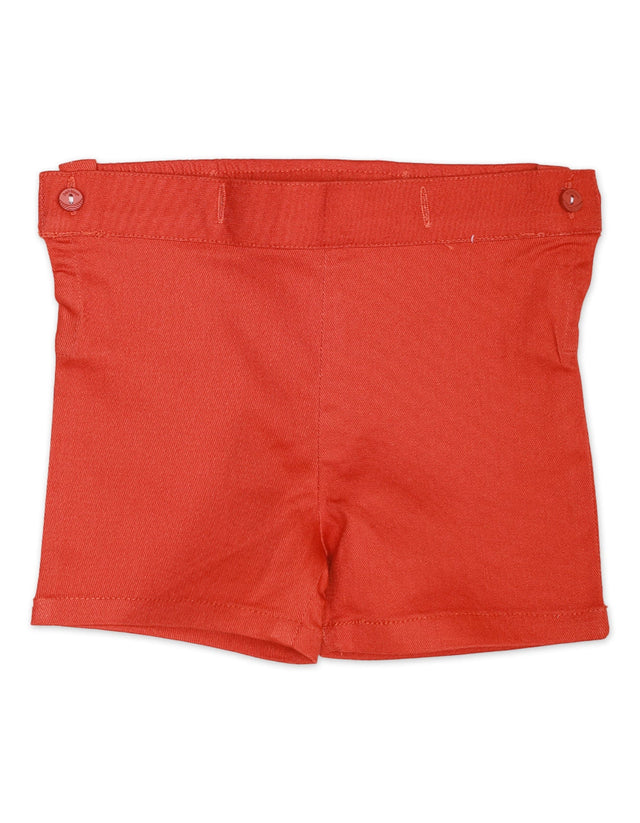 Bodysuit Fancy With Pleats Rust Infant