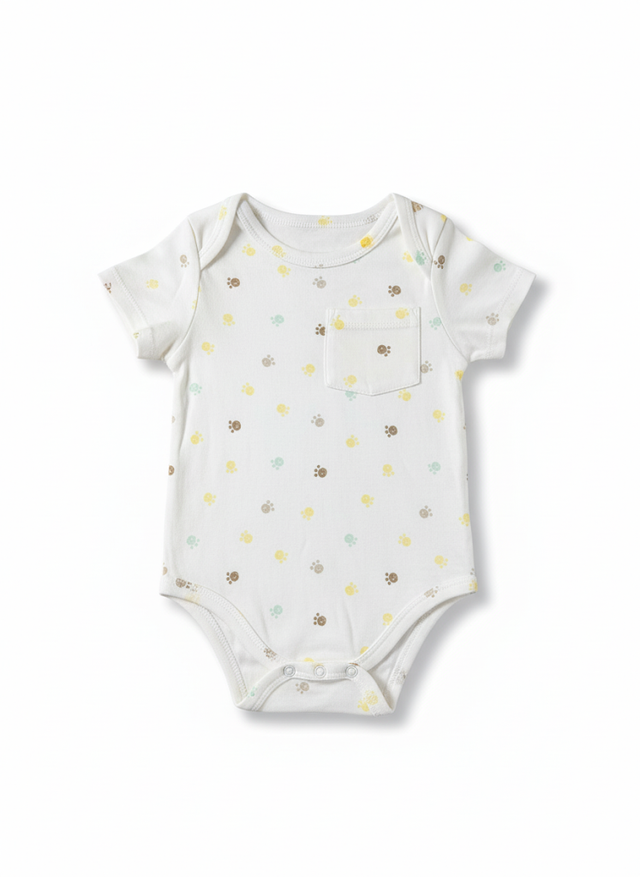 Bodysuit Front Pocket Paw Infant