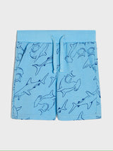 Blue Printed Shorts for Kids