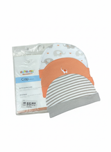 Cap L Pk 3 Peach Elephant