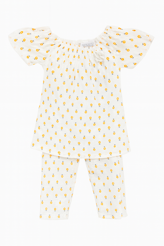 Co-Ord Set Off White Pineapple Toddler