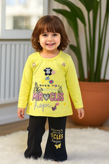 Girls Miracle Print Jersey Top & Pants Set