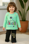 Girls Miracle Print Jersey Top & Pants Set