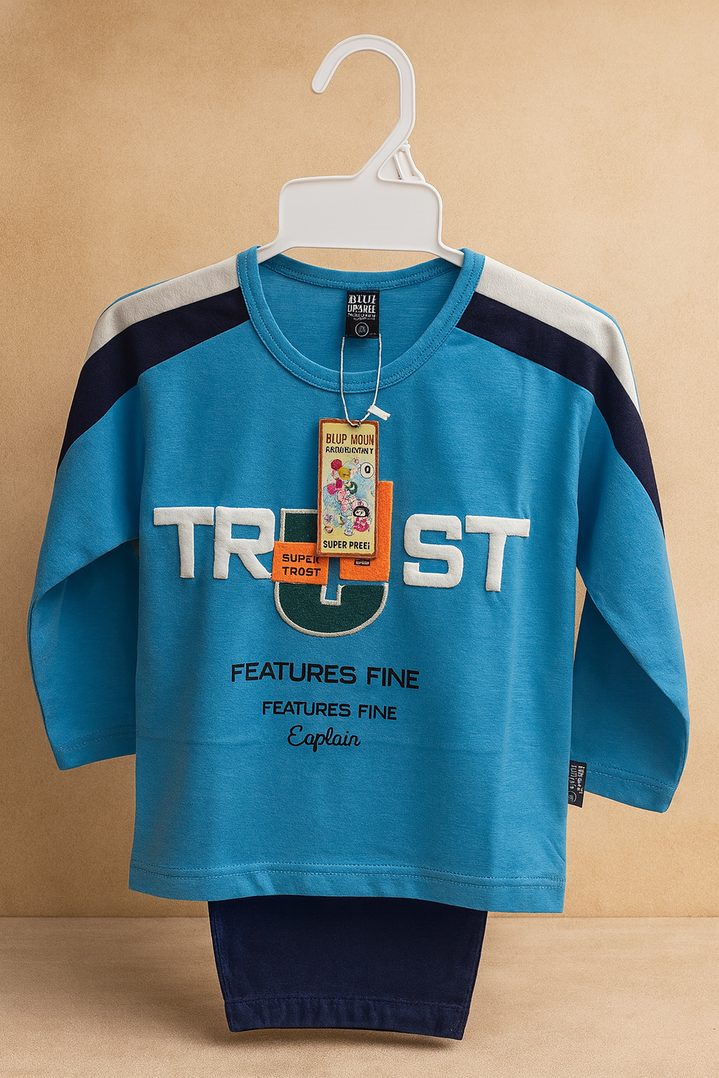 Boys Tracksuit with Trust Print Sweatshirt & Joggers
