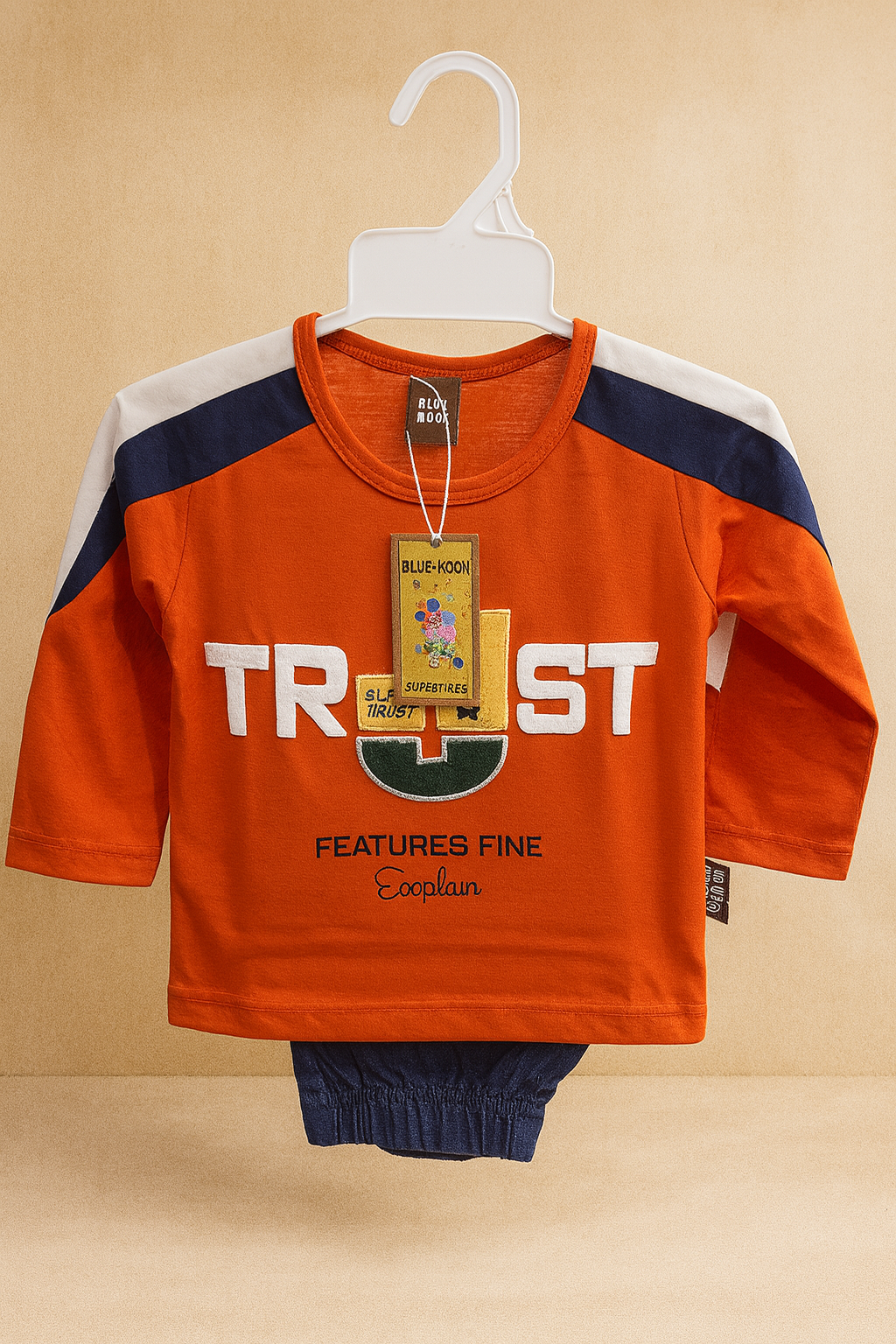 Boys Tracksuit with Trust Print Sweatshirt & Joggers