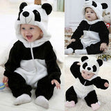 Cute Panda Baby Winter Romper