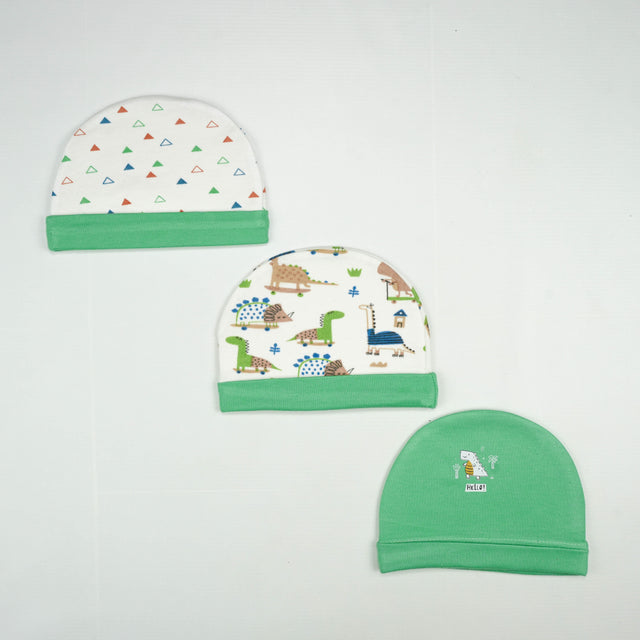 CAP L PK 3 D.GREEN NUMBERS