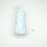 BLANKET FLEECE LT BLUE WHITE POLKA