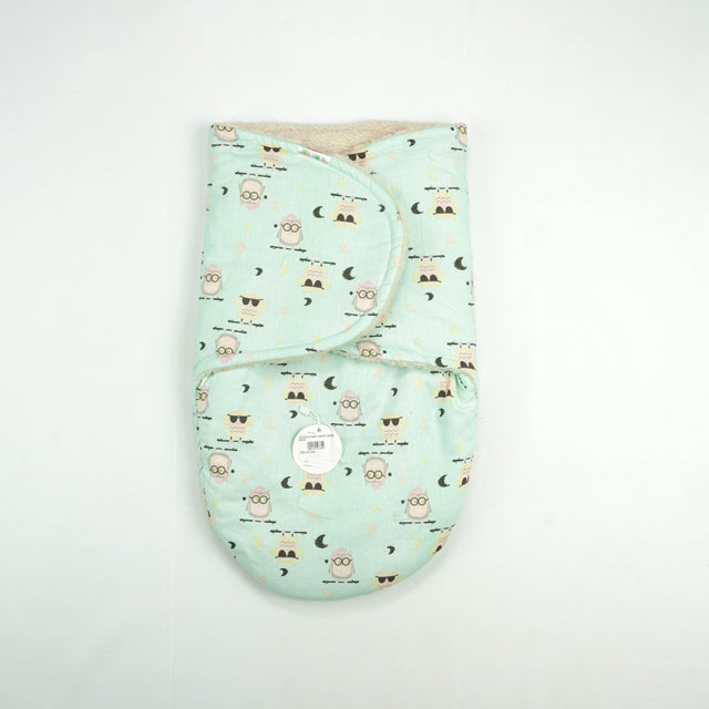 SWADDLE BABY WRAPE GREEN BIRDS