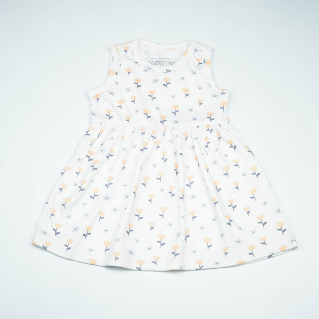 FROCK SLEVELESS WITH NET FLORAL INFANT