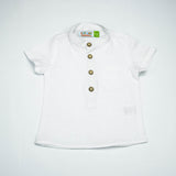 SHIRT KURTI BOYS WHITE INFANT