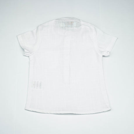 SHIRT KURTI BOYS WHITE INFANT