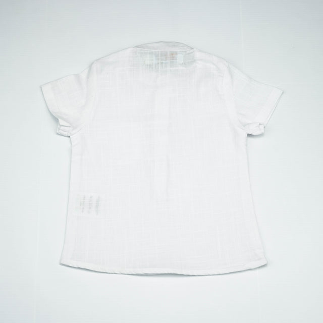 SHIRT KURTI BOYS WHITE INFANT