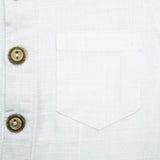 SHIRT KURTI BOYS WHITE INFANT