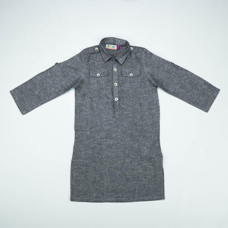 KURTA FRONT POCKER GREY TODDLER