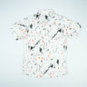 Abstract Splatter Print Short-Sleeve Shirt