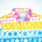 Tropical Striped Multicolor Short-Sleeve Shirt