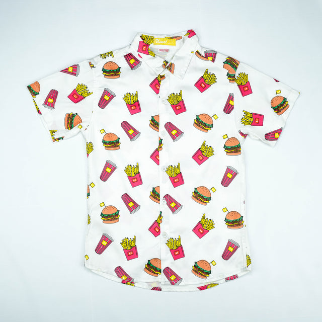 Fast Food Fun Print Short-Sleeve Shirt