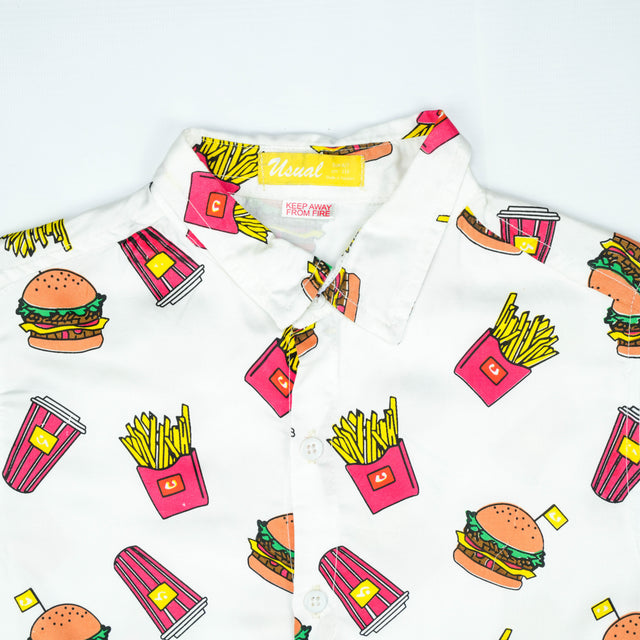 Fast Food Fun Print Short-Sleeve Shirt