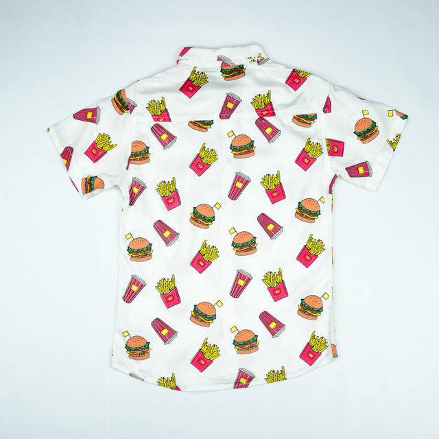 Fast Food Fun Print Short-Sleeve Shirt