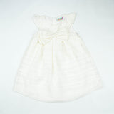 FROCK FRONT BOW WHITE TODDLER