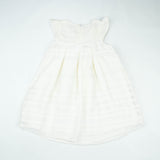 FROCK FRONT BOW WHITE TODDLER