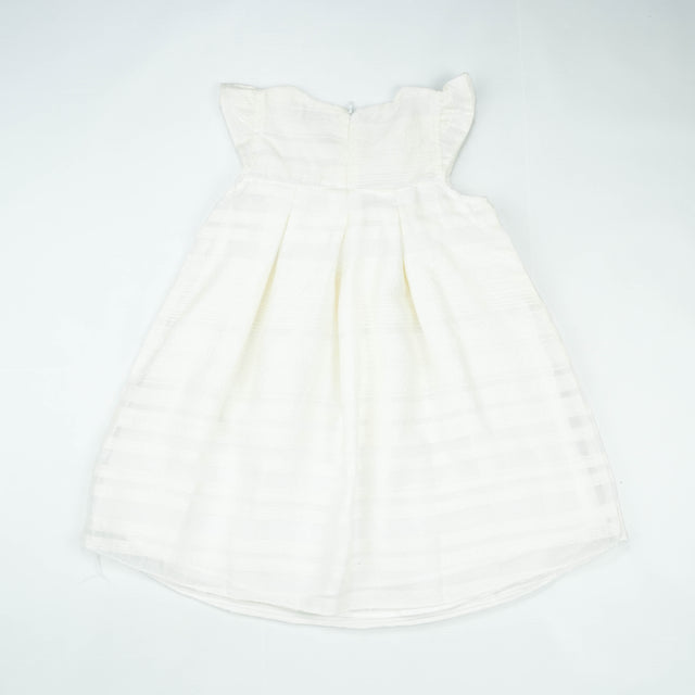 FROCK FRONT BOW WHITE TODDLER