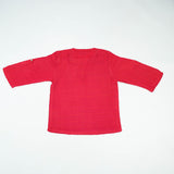 KURTI ROUND COLLAR BOYS RED INFANT