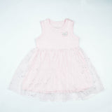 FROCK SLEVELESS WITH NET PINK INFANT