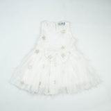 FROCK BOW STYLE WHITE STAR INFANT