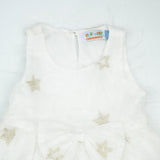 FROCK BOW STYLE WHITE STAR INFANT