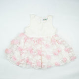 FROCK BOW STYLE WHITE ROSE TODDLER