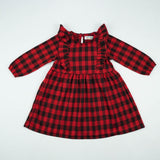 FROCK RUFFLE RED CHECK TODDLER