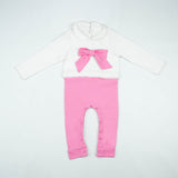 SLEEPSUIT CUT & SEW PINK OFF WHITE INFANT