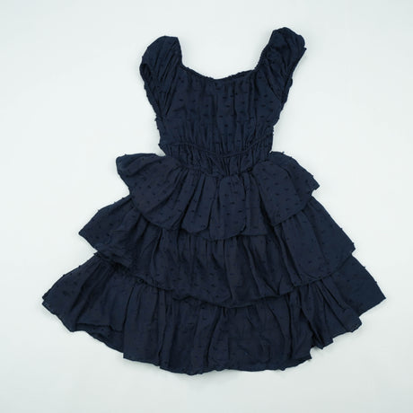 FROCK ELASTIC WASTE NAVY INFANT