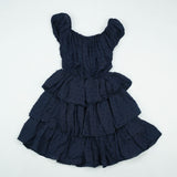 FROCK ELASTIC WASTE NAVY INFANT