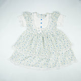 FROCK RETRO STYLE GREEN FLOWER TODDLER