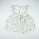 FROCK RETRO STYLE GREEN FLOWER TODDLER