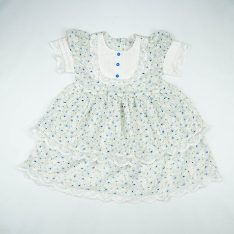 FROCK RETRO STYLE GREEN FLOWER TODDLER