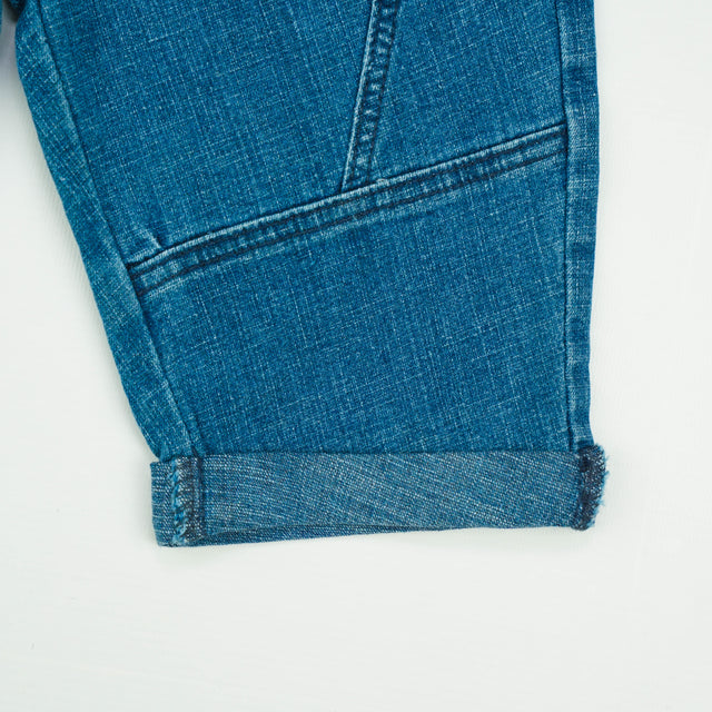 DENIM BERMUDA  WITH DORI MID WASH INFANT