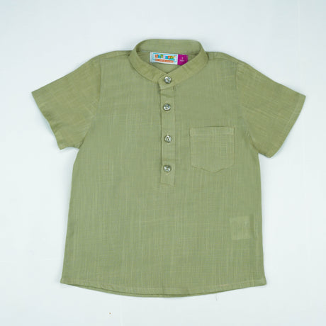 SHIRT KURTI BOYS BROWN TODDLER