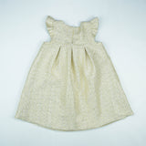 FROCK FRONT BOW GOLD TODDLER