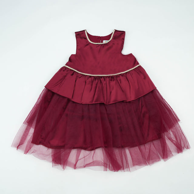 FROCK UMBRELLA MAROON TODDLER