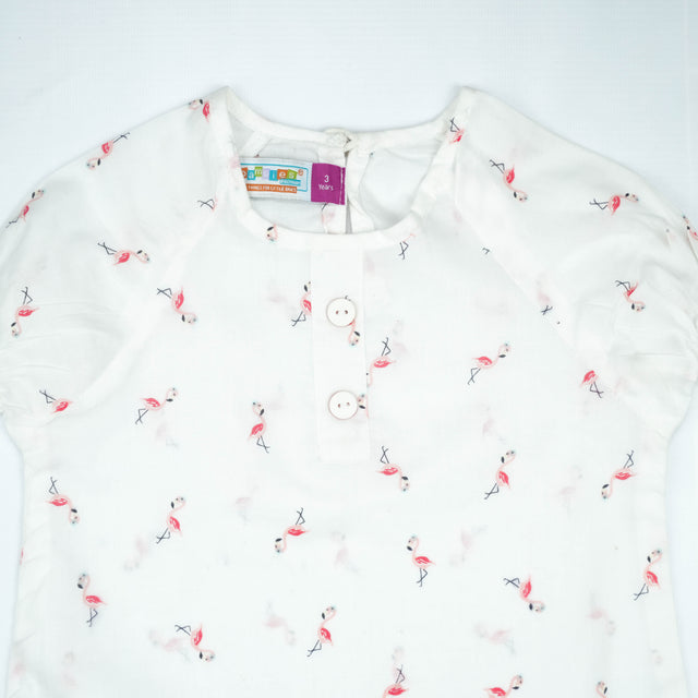 TOP WHITE LILAC FLOWER TODDLER