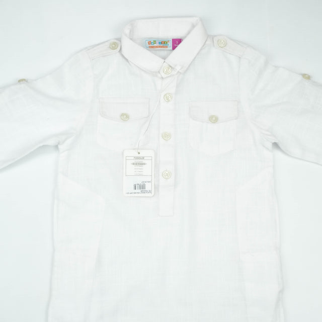 KURTA FRONT POCKER OFF WHITE TODDLER