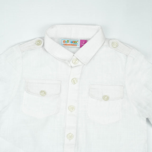 KURTA FRONT POCKER OFF WHITE TODDLER