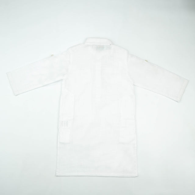 KURTA FRONT POCKER OFF WHITE TODDLER